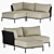 Modular Sofa Leo-1 Beige 3D model small image 1