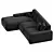 Modern Olafur Upholstered Sectional Sofa 3D model small image 2