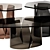 Luxury Living Group Cross Tables 3D model small image 3