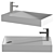 Ceramic Bathroom Sink MLN-A306 3D model small image 3