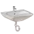 Creavit BD060-00CB00E-0000 Washbasin for Disabled 3D model small image 2