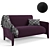 Luxurious Fendi Casa Sabrina Sofa 3D model small image 1