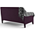 Luxurious Fendi Casa Sabrina Sofa 3D model small image 4