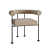 Stylish Fabric & Metal Chair 3D model small image 1