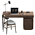 Modern 3D Office Desk Furniture 3D model small image 2