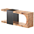 Modern Rustic Eldad Console Table 3D model small image 2