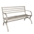 Rust-Resistant Red Steel Bench 3D model small image 2