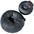 Leather Bean Bag Chair 3D model small image 2