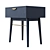 Penelope Dark Blue Bedside Table 3D model small image 4