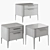 Ellipse Type Bedside Tables 3D model small image 2