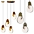  Sleek LED Pendant Lighting Set 3D model small image 1