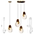  Sleek LED Pendant Lighting Set 3D model small image 3