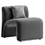 Stylish Olena Armchair Model 3Ds 3D model small image 4