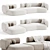 Versatile Hug Modular Sofa 3D model small image 2