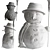 Frosty Terrain Snowman Model 3D model small image 6