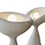 Organic Sculptural Odette Table Icon 3D model small image 3