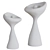 Organic Sculptural Odette Table Icon 3D model small image 8