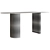 Contemporary Createwhite Dining Table 3D model small image 2