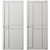 Modern Entrance Door Set 8 3D model small image 3