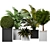 Sleek Indoor Plants for 3D 3D model small image 1