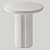 Travertine Brass Inlay Game Table 3D model small image 4