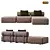 Modern Modular Domkapa Shinto Sofa 3D model small image 6