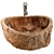 Handcrafted Petrified Wood Stone Sink 3D model small image 2