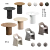  Ellipse Type Dining Set 3D model small image 5