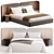 Sleek Modern Angelo Bed Design 3D model small image 2