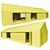 Mini Home Model with Doors 3D model small image 3