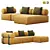 Elegant Domkapa Shinto Sofa Set 3D model small image 1