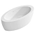 ABBER AB9206 Acrylic Bathtub 1845mm 3D model small image 3