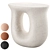 Vera Ceramic Side Table Nightstand 3D model small image 1