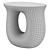 Vera Ceramic Side Table Nightstand 3D model small image 7