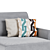 Lille Velvet Stone Corner Sofa 3D model small image 4