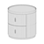Elegant Gospel Bedside Table 3D model small image 3