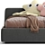 Cozy Single Bed Siena: Plush Paradise 3D model small image 7