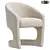 Sleek Ronaldo Dining Chair 3D model small image 1