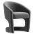 Sleek Ronaldo Dining Chair 3D model small image 3