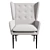 Modern Gray Mehjden Armchair 3D model small image 2