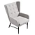 Modern Gray Mehjden Armchair 3D model small image 4