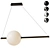 Airy Opal Glass Linear LED Suspension 3D model small image 1
