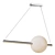 Airy Opal Glass Linear LED Suspension 3D model small image 2