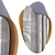 Modern Frameless Melia Wall Mirror 3D model small image 2