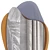 Modern Frameless Melia Wall Mirror 3D model small image 4
