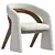 Modern Teak Olga Dining Chair 3D model small image 4