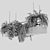 Neoclassic Pendant Light with Plants 3D model small image 4