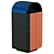 Sleek Modern Trash Bin Model 3D model small image 2