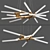 Handmade LED Glass Pendant Lamps 3D model small image 2