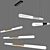 Handmade LED Glass Pendant Lamps 3D model small image 3